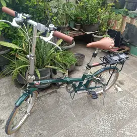 London Taxi Folding Bike Sepeda Lipat 20 British Green