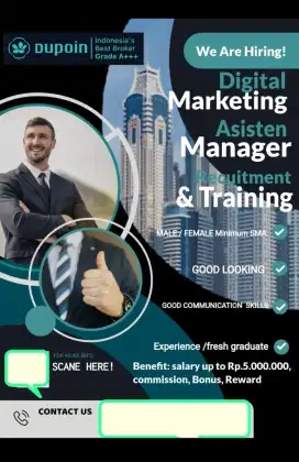 WE ARE HIRING DUPOIN FUTURES INDONESIA