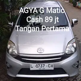 AGYA 2014 MATIC tipe G Tangan Pertama AIRBAGS 89 jt Pajak Juli 2025