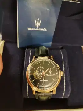 Jam tangan otomatis Maserati Italy dual time