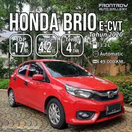 Brio E 2020 a/t tgn 1 pjk B genap full ori cat 100% km 49rb rec honda