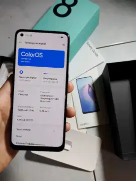 OPPO RENO 8 4G 8/256GB BEKAS/SECOND BLACK MULUS 98%