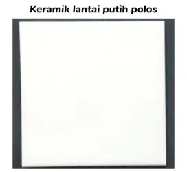 Keramik lantai uk 40x40 putih polos