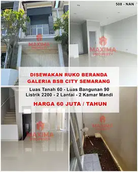 Disewakan Ruko Strategis di Mijen, Semarang