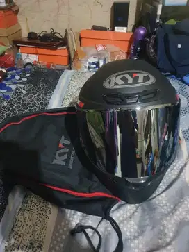 Helm KYT TT Course Black Iridium Silver Size M