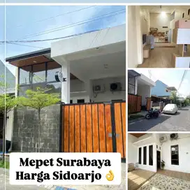 RUMAH MEWAH MINIMALIS  PONDOK WAGE INDAH TAMAN DI SIDOARJO