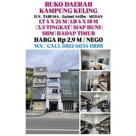 DI JUAL 1 UNIT RUKO SIAP PAKAI DAERAH KAMPUNG KELING