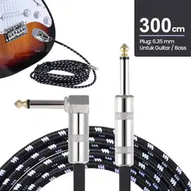 Kabel Gitar / Bass Elektrik Jack Type L (3m) - WORLDSTAGE CBC-30.