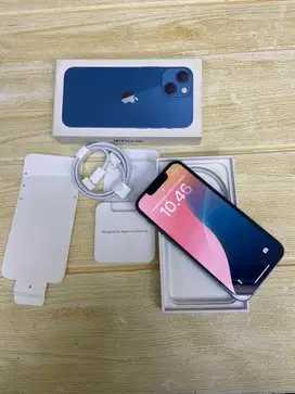 Iphone 13 mini 128gb bekas resmi ibox Biru