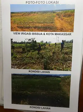 Tanah Perumahan Pesona Bukit Towata, Bendungan Bissua, Takalar Makasar