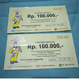 Voucher Mobil Service Servis Honda Union Tangerang