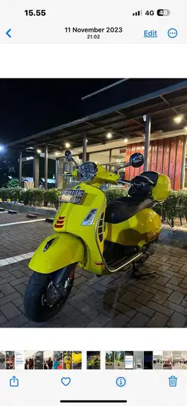 Vespa GTS Sport Seperti Baru Tinggal Pakai