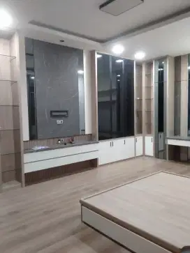 Tempat tidur , backdrop , lemari , partisi