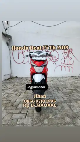 Honda beat fi th 2019 cash or kredit harga bersahabat