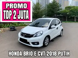 HONDA BRIO E AT 2018 PUTIH PROMO DP 2 JUTA