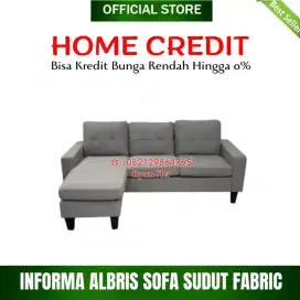 INFORMA ALBRIS SOFA SUDUT FABRIC ABU ABU