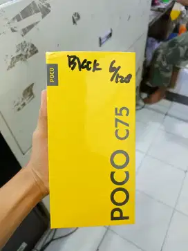 POCO C75 6+6/128 BARU SEGEL BOX BERGARANSI RESMI