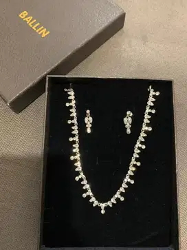 BALLIN SET Kalung & Anting 100% Perfect