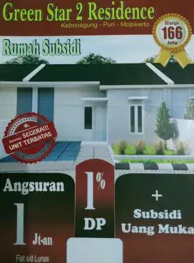 Rumah murah subsidi puri Mojokerto