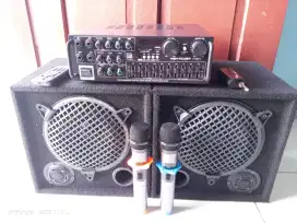 Paket set sound system karaoke 8 in