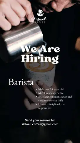 Loker Barista di Rawamangun, Jakarta Timur