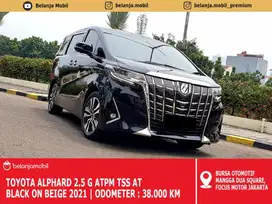 [ PILOT SEAT ] Toyota Alphard 2.5 G ATPM TSS AT Black 2021/2022