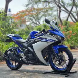 YAMAHA R25 BLUE SILVER 2016 KM RENDAH SIAP GAS PAJAK PANJANG