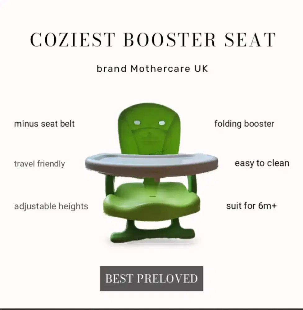 Folding Booster Seat/Baby Chair Mothercare