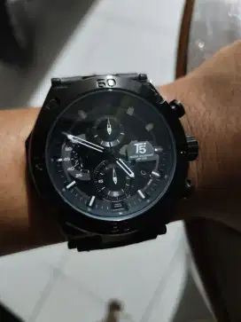 Jam T5 monster crono aktif keren kecee badaii hitam glossy