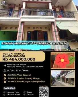 Dijual Rumah Kompleks Perumahan Asia Afrika Baru