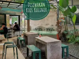 Disewakan tempat usaha Jualan MAKANAN Kios Kuliner KOPI Outdoor