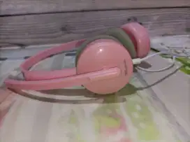 Headset Anak Cewek Perempuan Pink Second