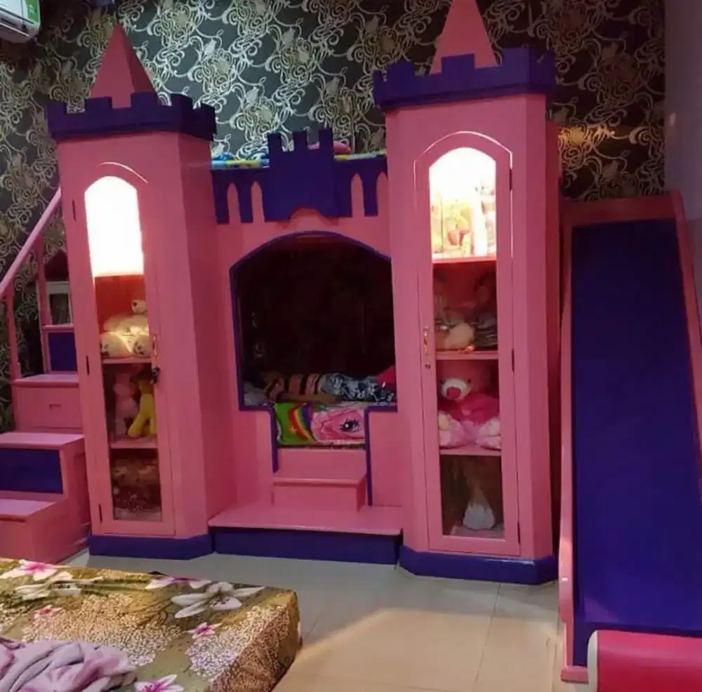 tempat tidur anak castil dua tingkat