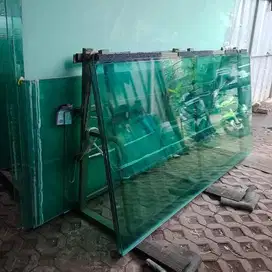kaca tempered bekas