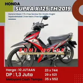 Honda Supra X 125 Tahun 2019 Cash Kredit Tempo [ GARANSI MESIN 1TH ]