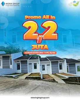 Jual Rumah Baru murah di bandung Timur Cicilan 1 jutaan Dkt rancaekek