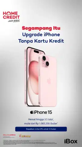 Segampangitu Kredit Iphone 15 128GB bebas 2x cicilan