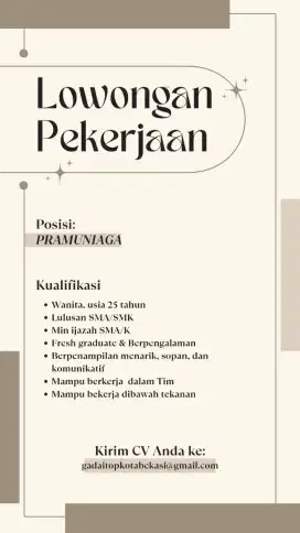 LOKER GADAI TOP