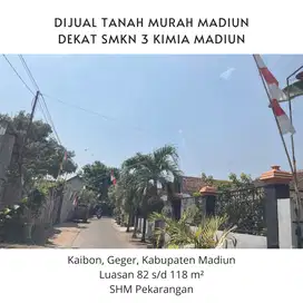 Tanah Murah Madiun Kaibon, 100 Jt-an, Dekat SMKN 3 Kimia Madiun