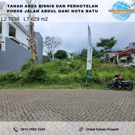 TANAH LETAK SETRATEGIS HARGA ISTIMEWA DI ABDUL GANI ATAS KOTA BATU.