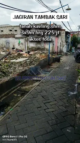 JAGIRAN TAMBAK SARI tanah kavling