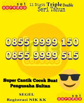 Kartu Perdana Indosat Super Cantik 11 Digit SEGEL