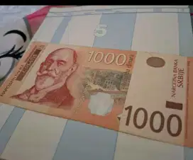 1000 dinara serbia emisi 2014