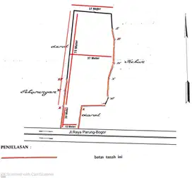 Dijual Tanah Kavling Di Pondok Udik Parung Bogor GB14880