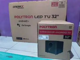 Tv android 32 Polytron subwoofer