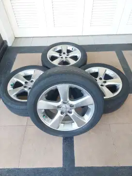 4 VELG Ori R18 HARRIER INNOVA REBORN + BAN235/50R18 SiapPakai BUKTIKAN