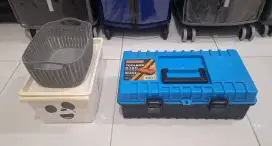 Jual Toolbox B380 Kenmaster Kuat dan 2 Keranjang Miniso Mulus Serba