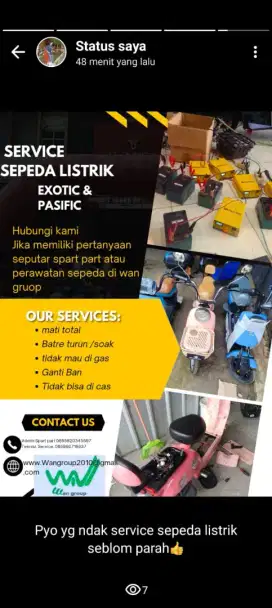 Service sepeda listrik