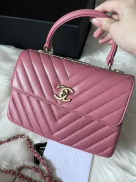 Chanel Pink Chevron small