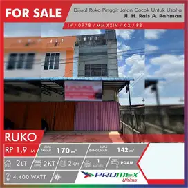 DIJUAL RUKO 2 LANTAI PINGGIR JALAN COCOK UNTUK USAHA DI PONTIANAK